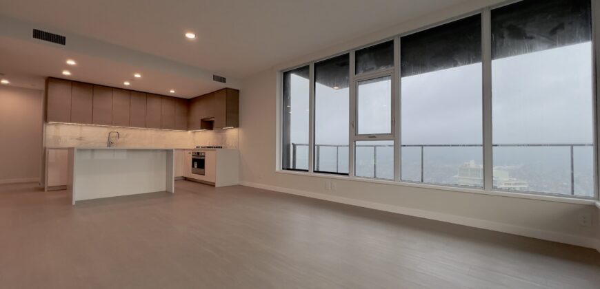 BRENTWOOD/GILMORE – BRAND NEW 2 BED, 2 BATH + DEN – 55TH FLOOR CORNER UNIT